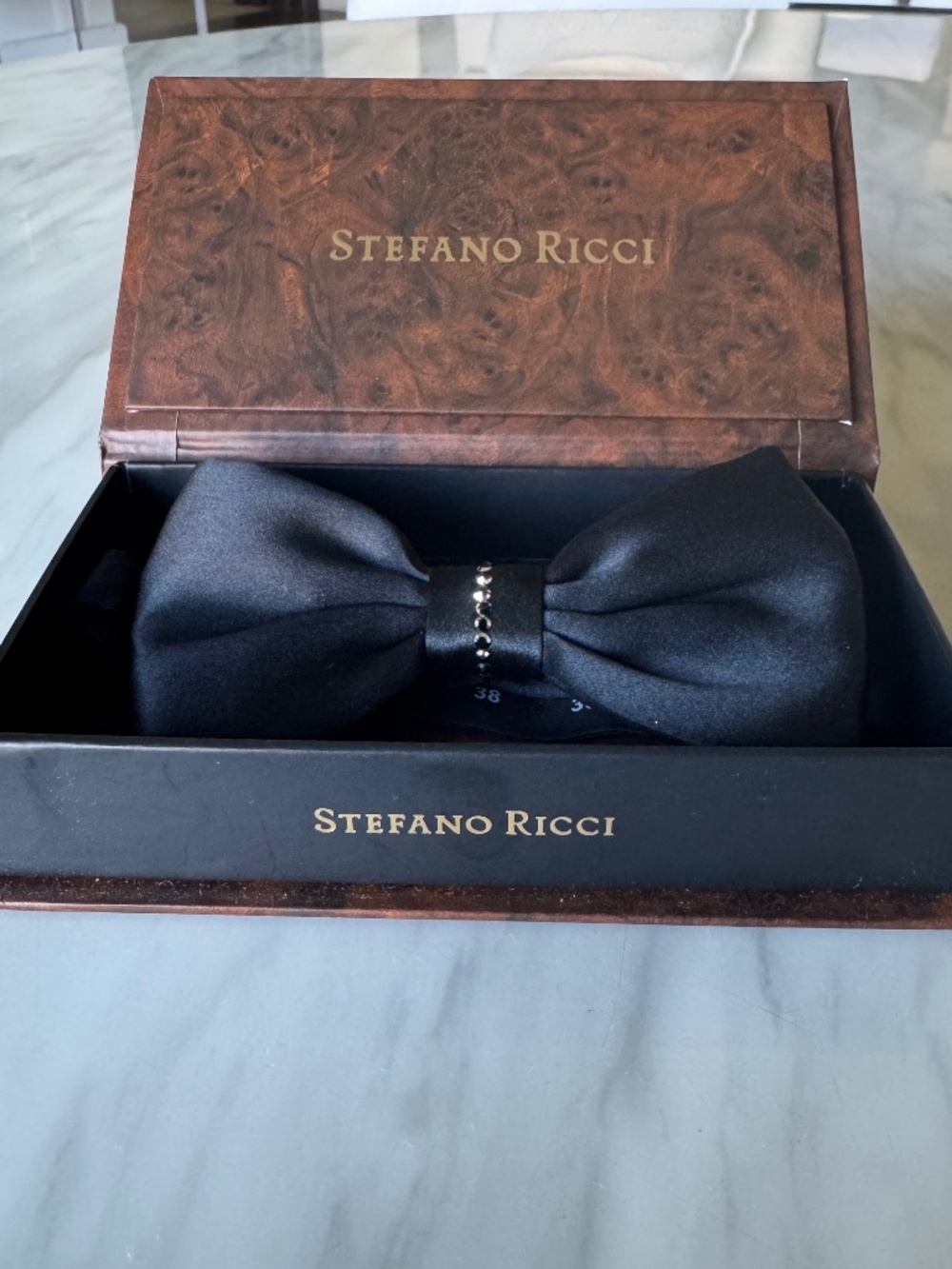 Stefano Ricci Swarovski crystals bow tie